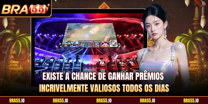 Existe a chance de ganhar prêmios incrivelmente valiosos todos os dias