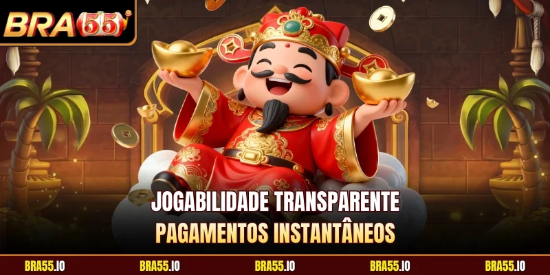 Jogabilidade transparente, pagamentos instantâneos