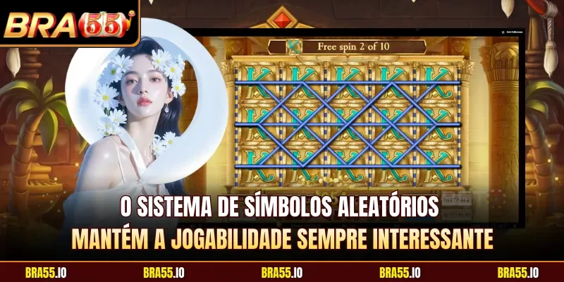 O sistema de símbolos aleatórios mantém a jogabilidade sempre interessante