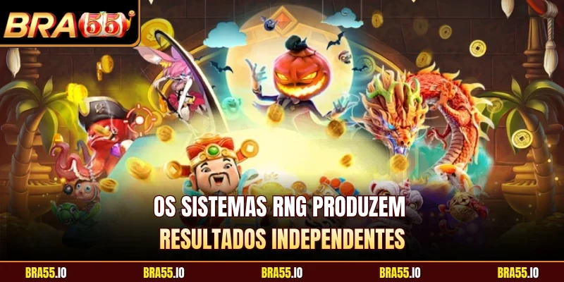 Os sistemas RNG produzem resultados independentes 