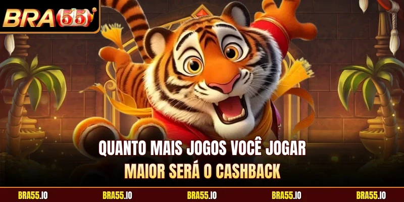 Quanto mais jogos você jogar, maior será o cashback